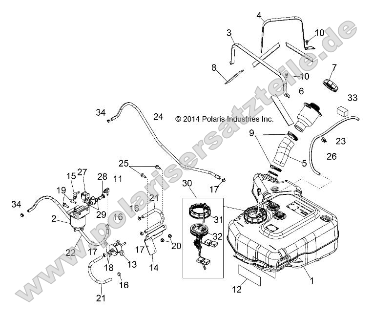 Body, Fuel Tank Asm. Body, Fuel Tank Asm.