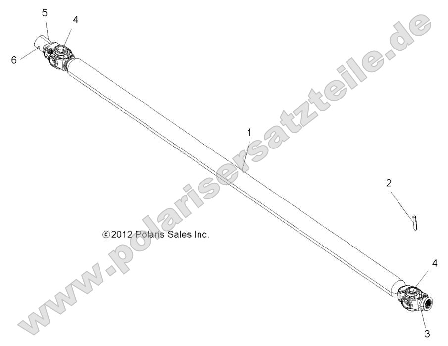 Drive Train, Front Prop Shaft Drive Train, Front Prop Shaft