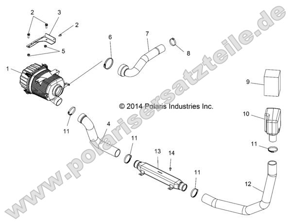 Engine, Air Intake Ducting Engine, Air Intake Ducting