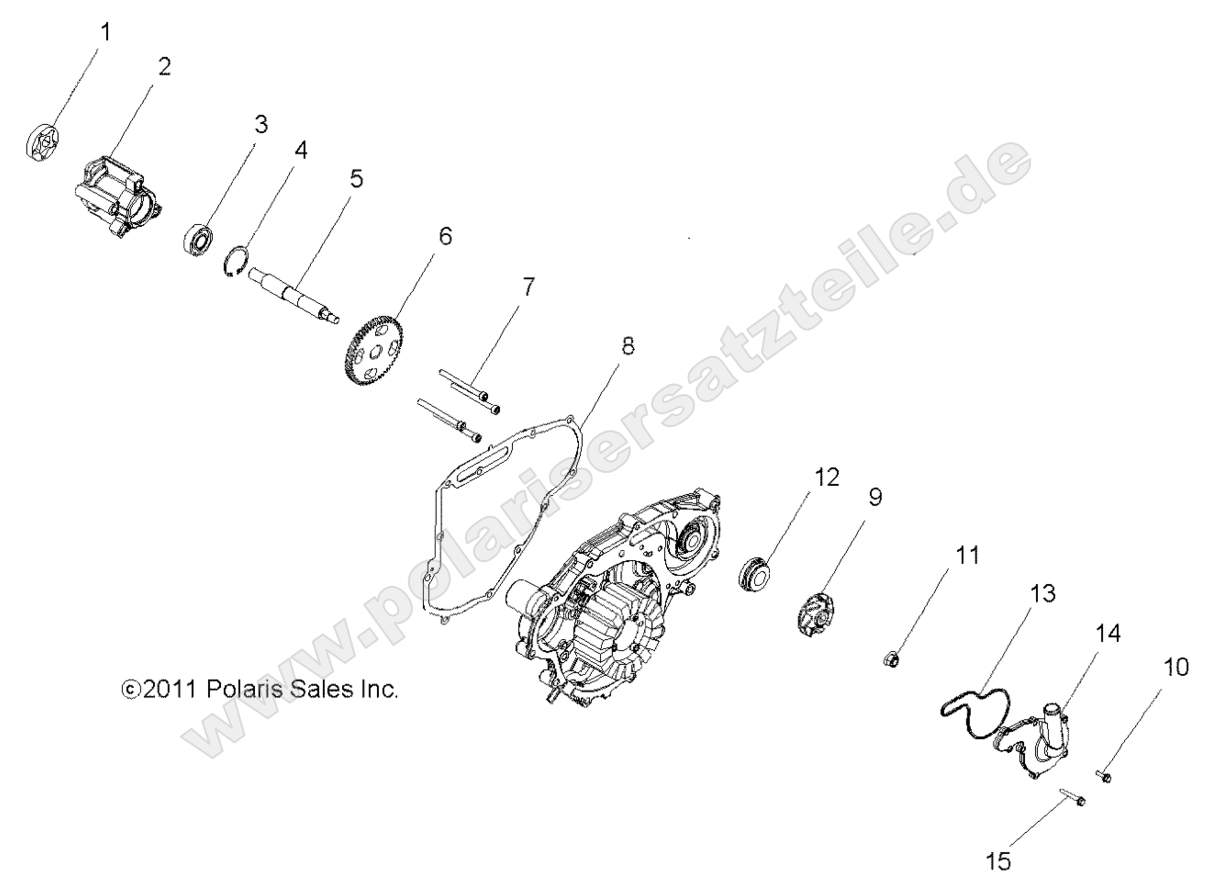Engine, Oil Pump and Water Pump Engine, Oil Pump and Water Pump