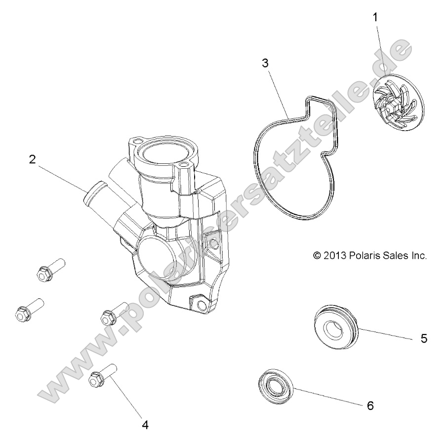 Engine, Waterpump Impeller and Cover Engine, Waterpump Impeller and Cover
