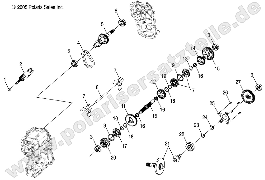 GEARCASE, INTERNAL GEARCASE, INTERNAL
