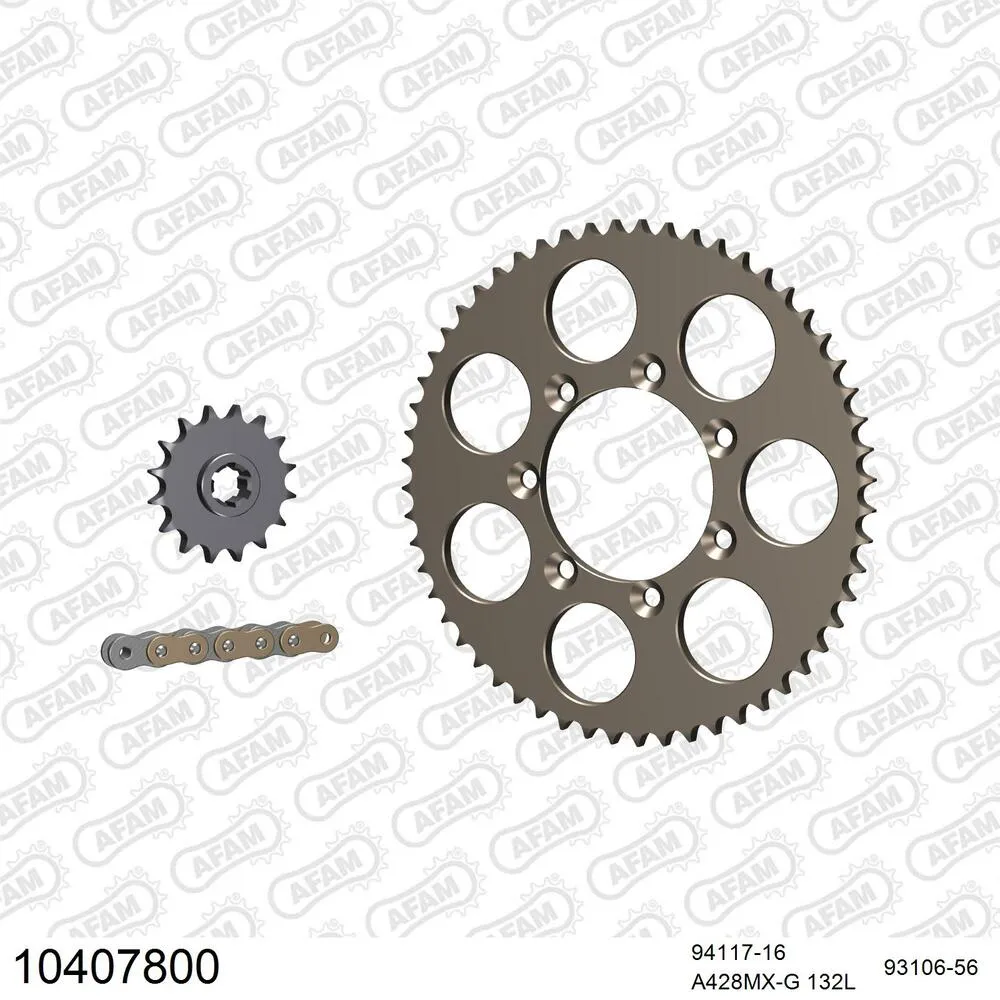 AFAM Kettensatz Aluminium 428 MX-G 16x56 - T.m. MX 80 2002-05 - 10407800