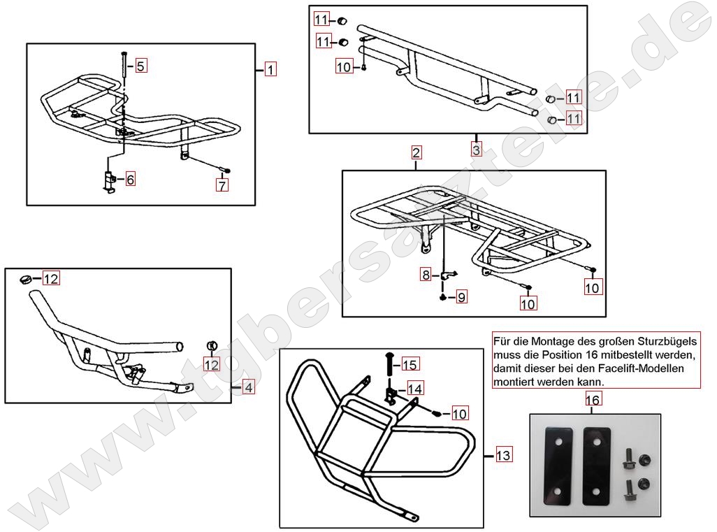 Gepäckträger vo. und hi.