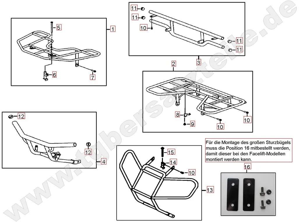 Gepäckträger vo. und hi. Gepäckträger vo. und hi.