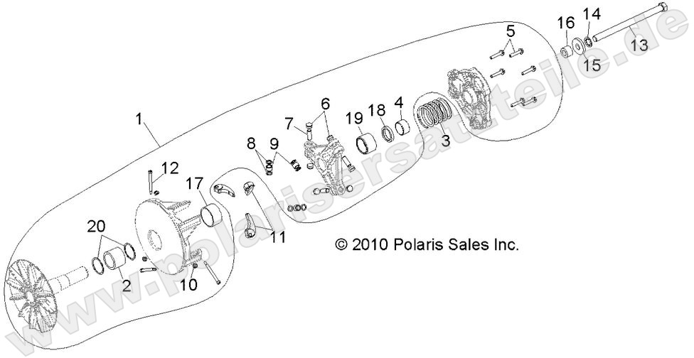 DRIVE TRAIN, PRIMARY CLUTCH