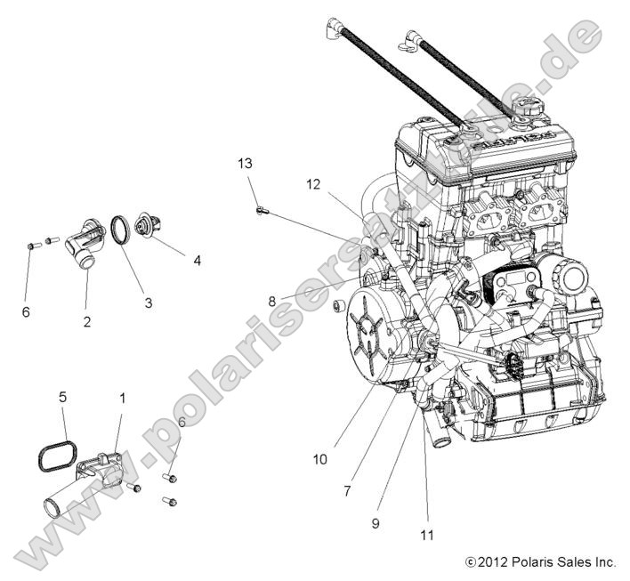 Engine, Cooling, Thermostat and Bypass Engine, Cooling, Thermostat and Bypass