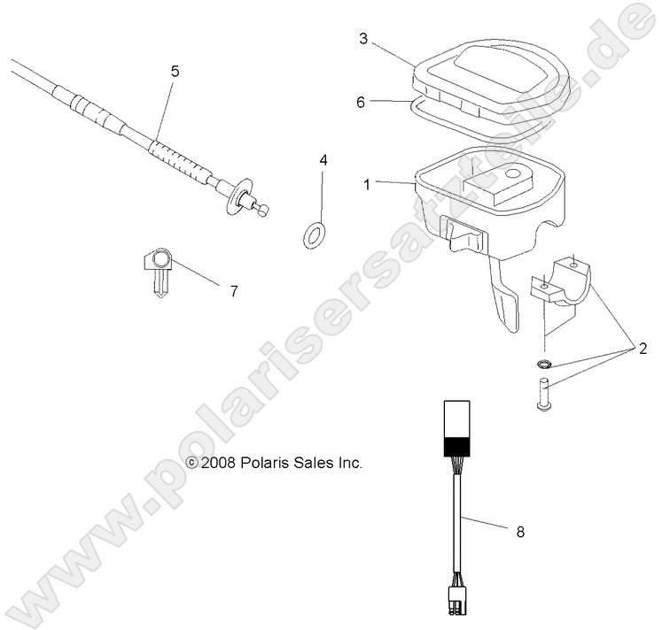STEERING, CONTROLS and THROTTLE ASM. and CABLE STEERING, CONTROLS and THROTTLE ASM. and CABLE