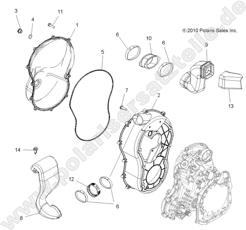 BODY, CLUTCH COVER BODY, CLUTCH COVER