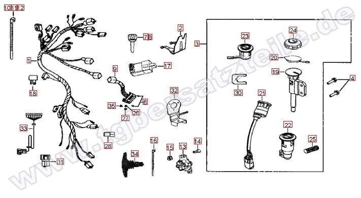Kabelbaum - Schlosssatz