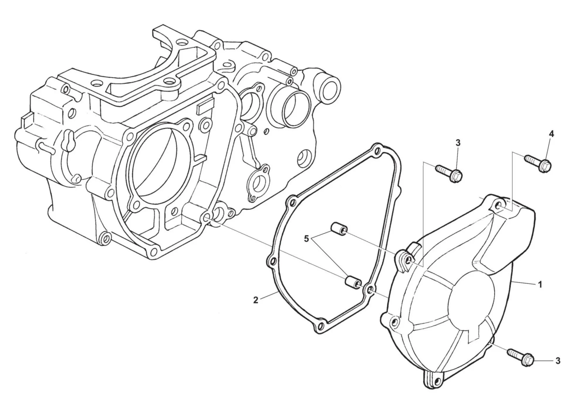 Kurbelgehäusedeckel links