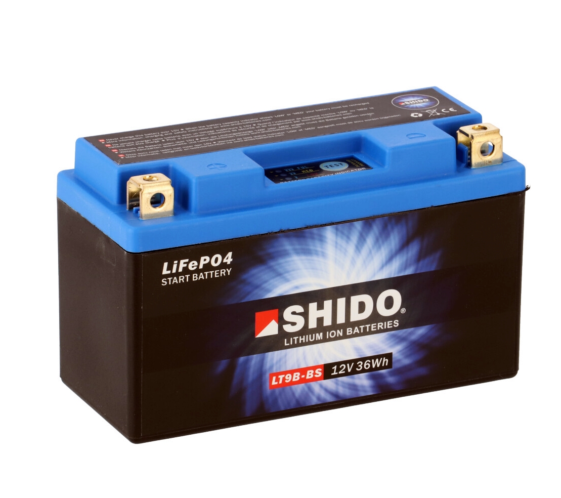 Shido LT9B-BS Lithium Ionen Batterie 12V LiFePO4 (YT9B-BS YT9B-4)