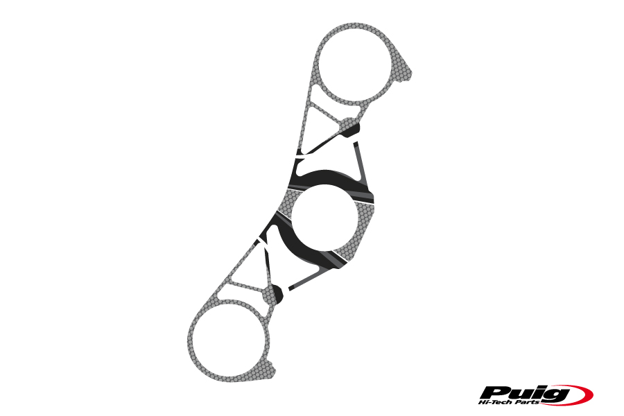 PUIG GABELBRÜCKEN-PROTEKTOR YAMAHA R1 09-11 F/GRAU - 6908U