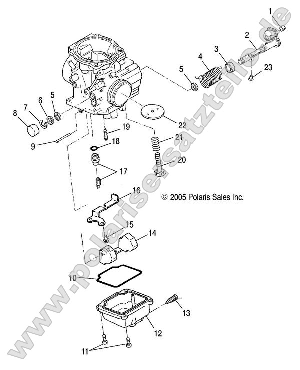 Engine, Carburetor, Lower