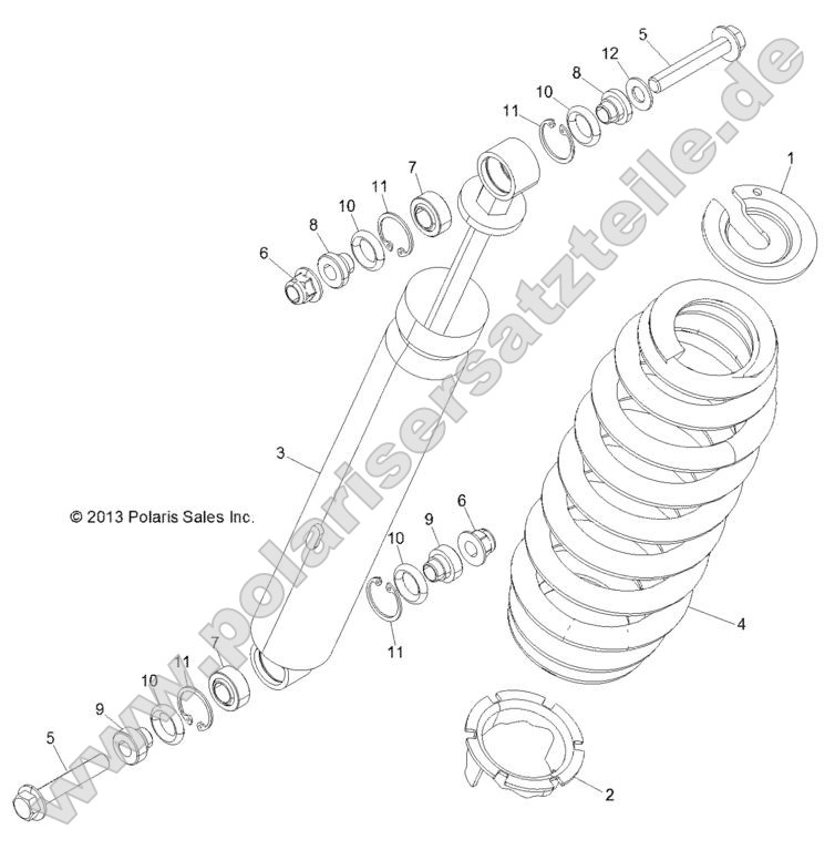 Suspension, Rear Shock Suspension, Rear Shock