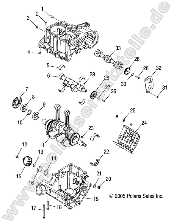 ENGINE, CRANKCASE and CRANKSHAFT ENGINE, CRANKCASE and CRANKSHAFT