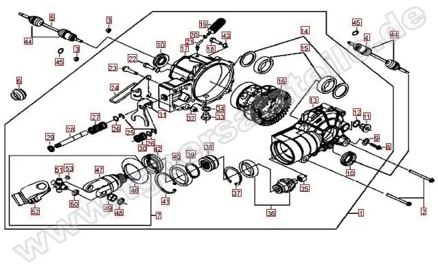 Differenzial vorne Differenzial vorne