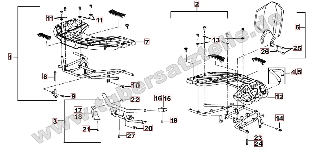 Gepäckträger Plastik Gepäckträger Plastik