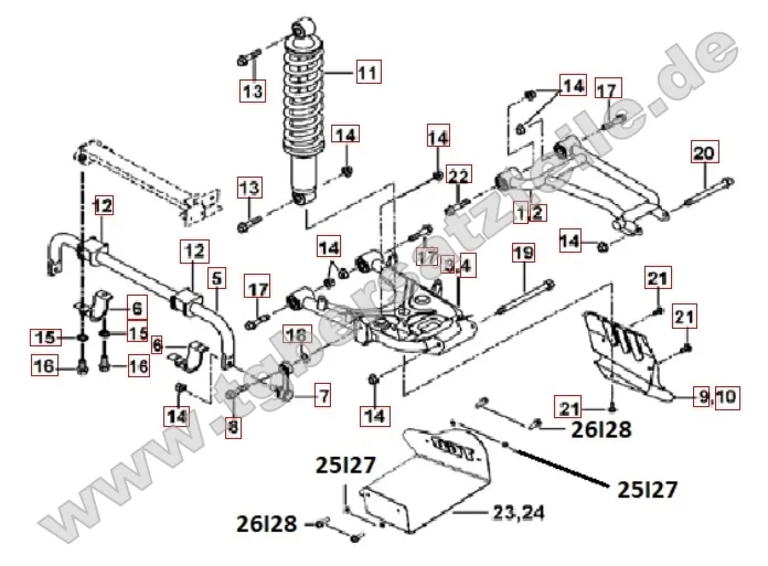 Federbein hinten Federbein hinten