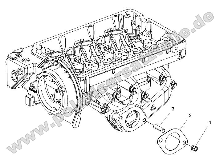 Engine, Exhaust Mounting Stud and Gasket