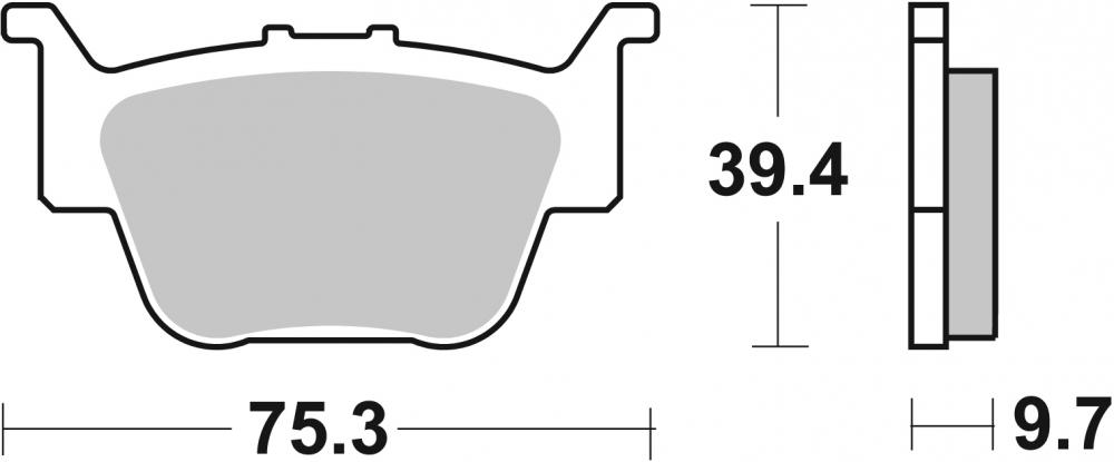 SBS Bremsbeläge Offroad & ATV Sintermetall - 813SI