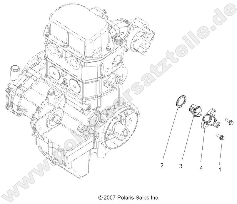 ENGINE, COOLING SYSTEM THERMOSTAT