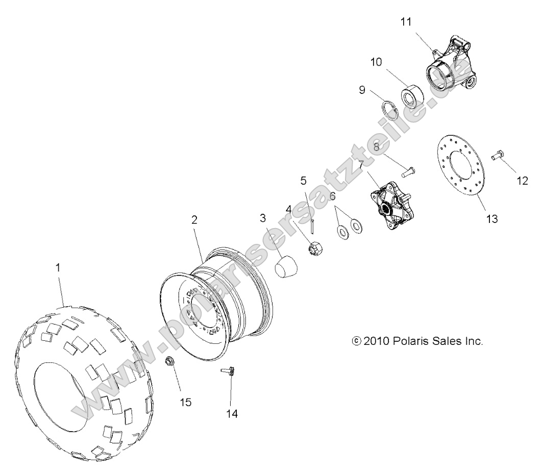 Wheels, Rear Tire and Brake Disc