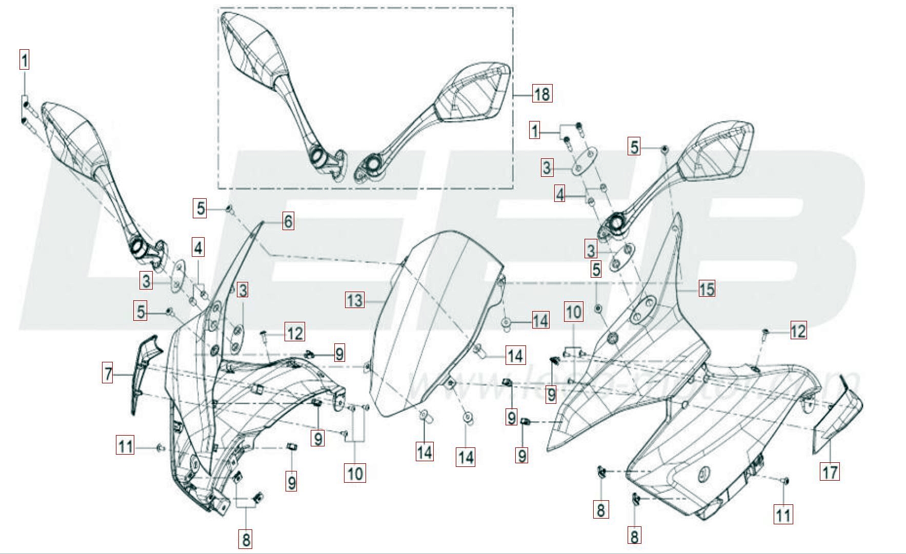 Spiegel / Windschild