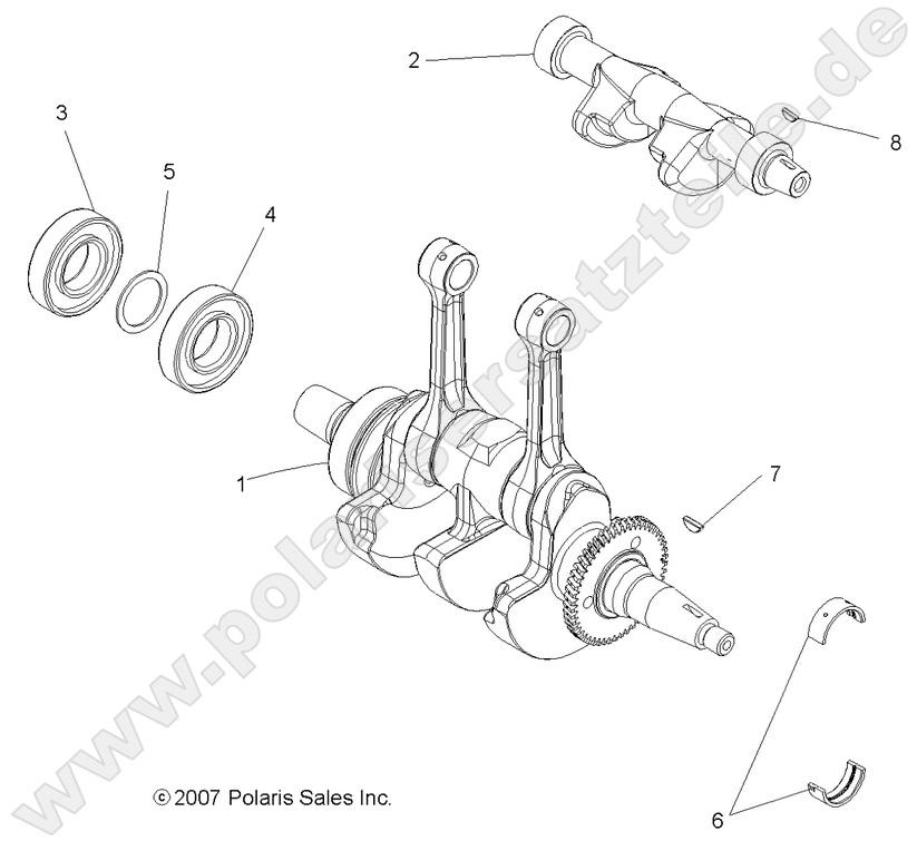 ENGINE, CRANKSHAFT and BALANCE SHAFT