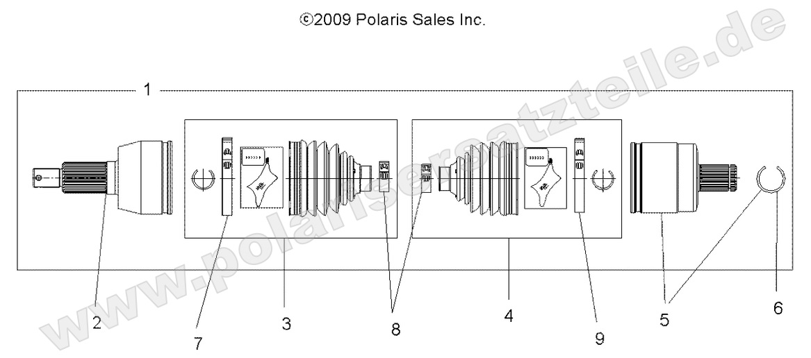 DRIVE TRAIN, DRIVE SHAFT, FRONT