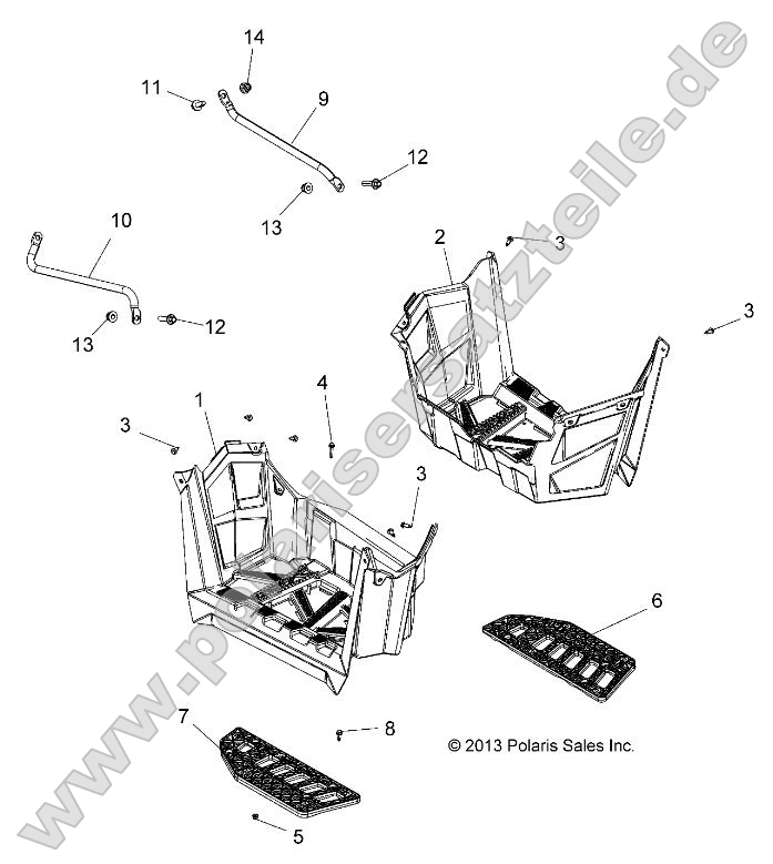 Body, Footwells Body, Footwells
