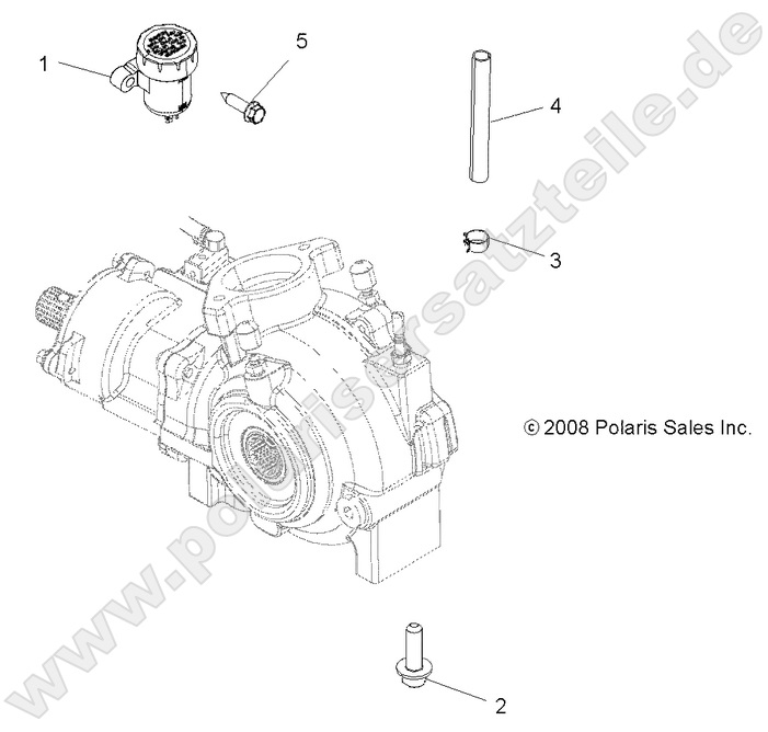 DRIVE TRAIN, GEARCASE MOUNTING, FRONT
