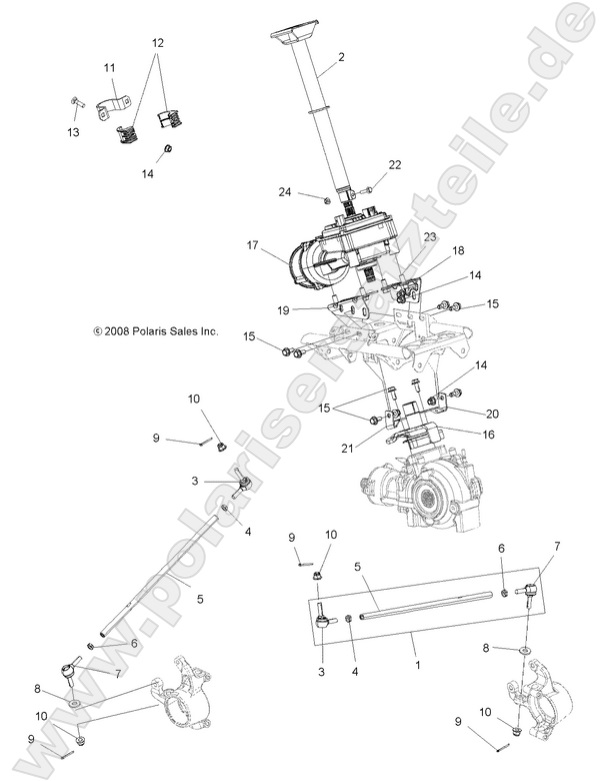 STEERING, STEERING POST ASM. STEERING, STEERING POST ASM.