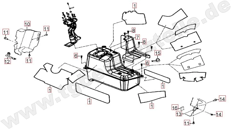 Hitzeschutz f. Benzintank