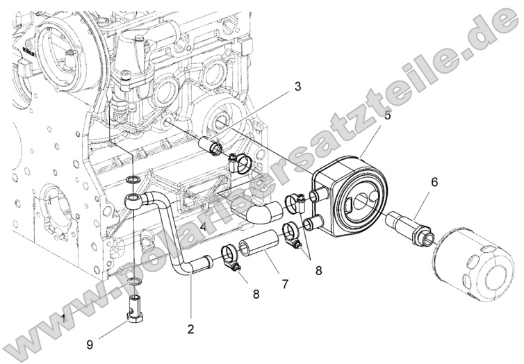 Engine, Oil Cooling System Engine, Oil Cooling System