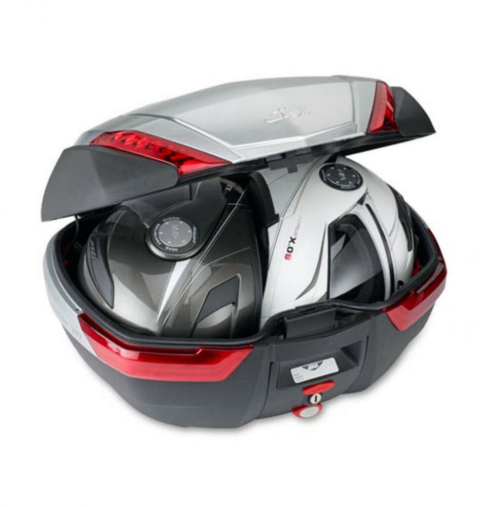 Givi Monokey Topcase V47 mit Alublende - 47 Liter - schwarz