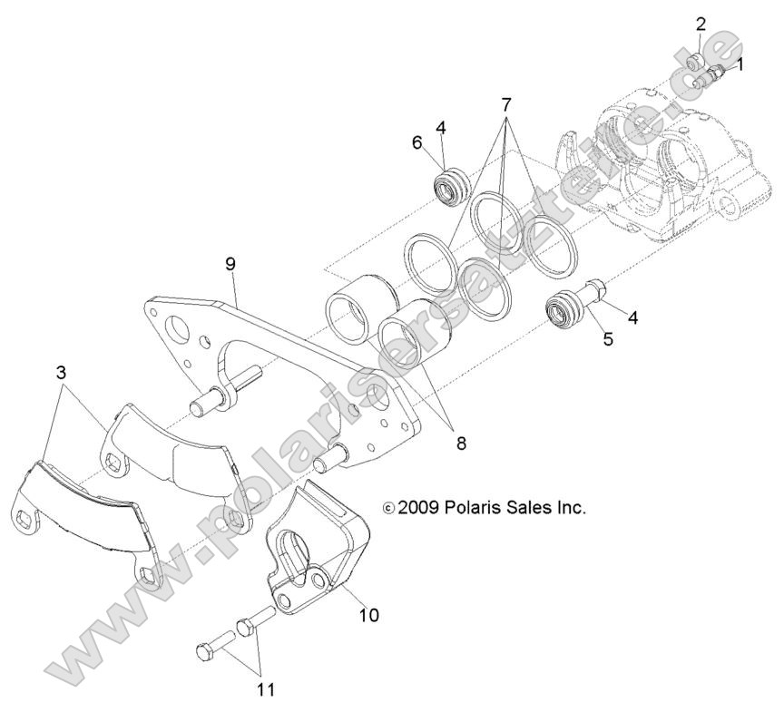 Brakes, Front Caliper (built 11/4/13 and before)