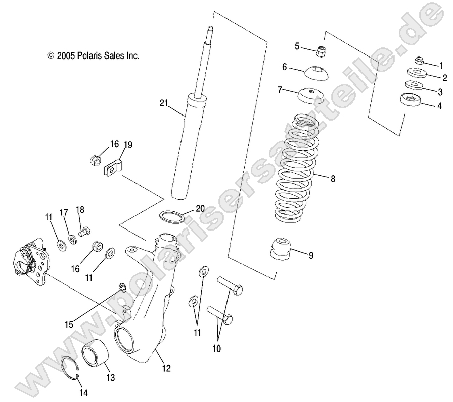 STRUT, FRONT STRUT, FRONT