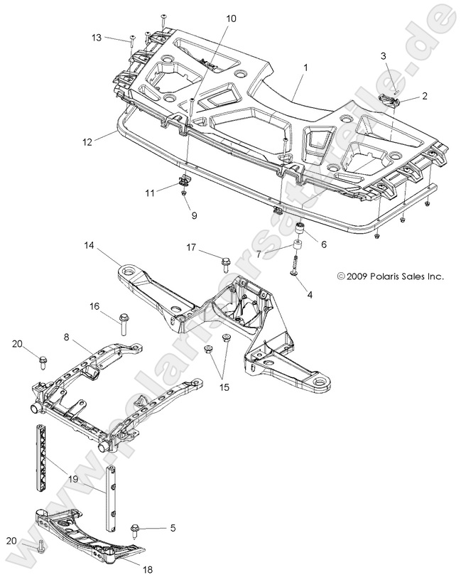 BODY, FRONT RACK and SUPPORTS BODY, FRONT RACK and SUPPORTS