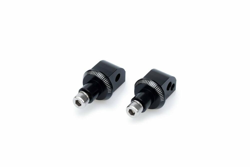 PUIG FUSSRASTEN MITFAHRER ADAPTER SET BMW C/SCHWARZ(P11 - 6341N