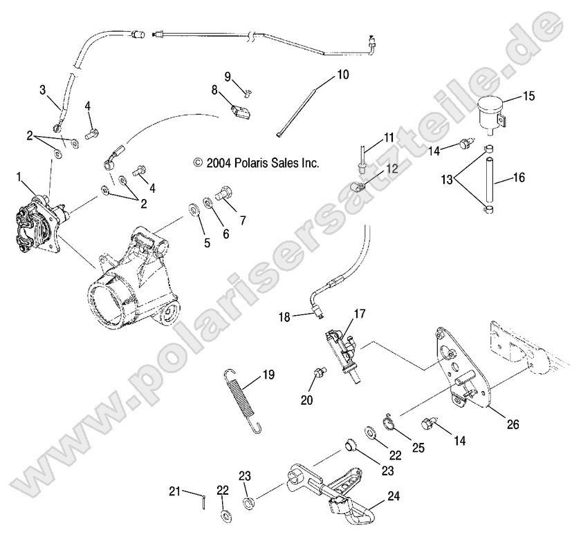 MASTER CYLINDER, REAR and FOOT PEDAL MASTER CYLINDER, REAR and FOOT PEDAL