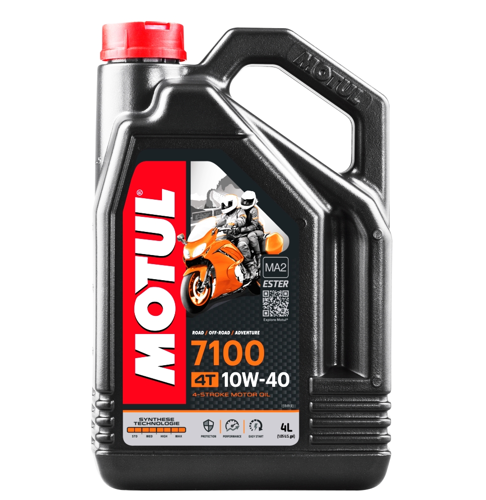 Motul Motoröl 7100 4T Ester-Technologie 10W40 - 4 Liter