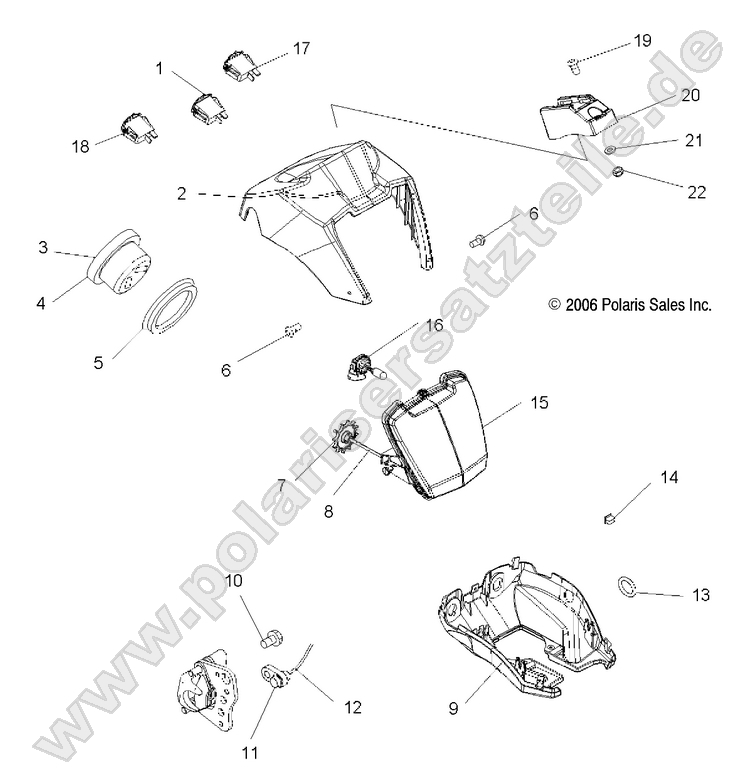 HEADLIGHT POD and SPEEDOMETER HEADLIGHT POD and SPEEDOMETER