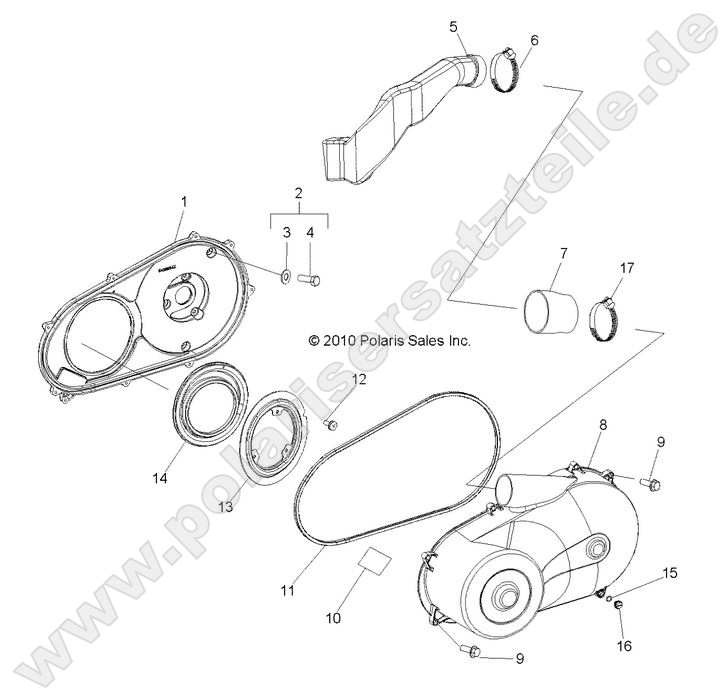 DRIVE TRAIN, CLUTCH COVER