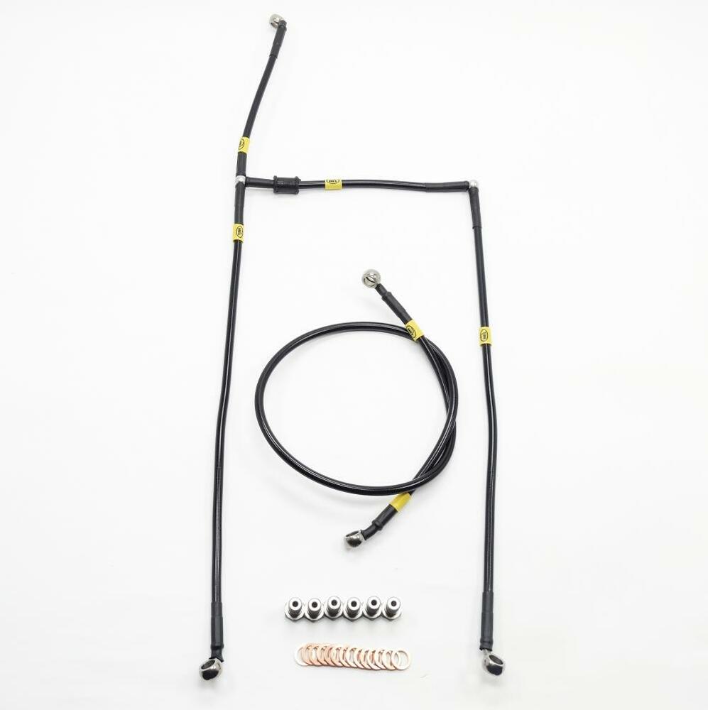 HEL Racing Stahlflex Bremsleitung Set schwarz ohne ABS Suzuki GSX-R 1000 /R 17-