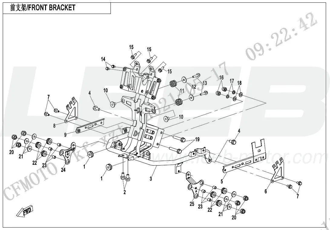 Vordere Halterung Vordere Halterung