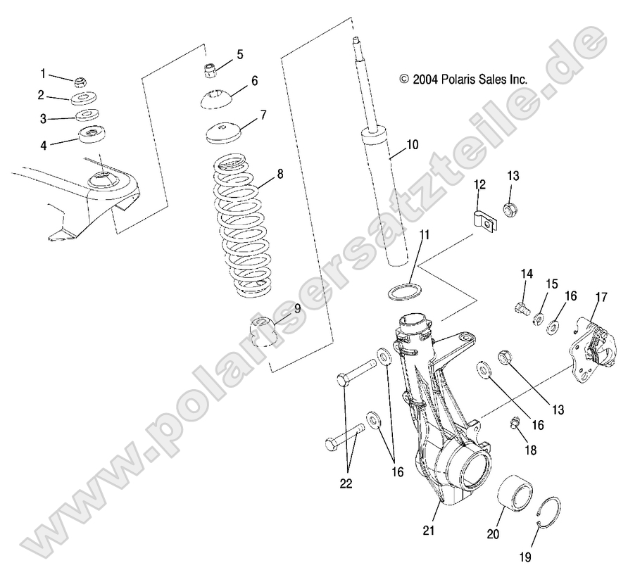 Strut, Front Strut, Front