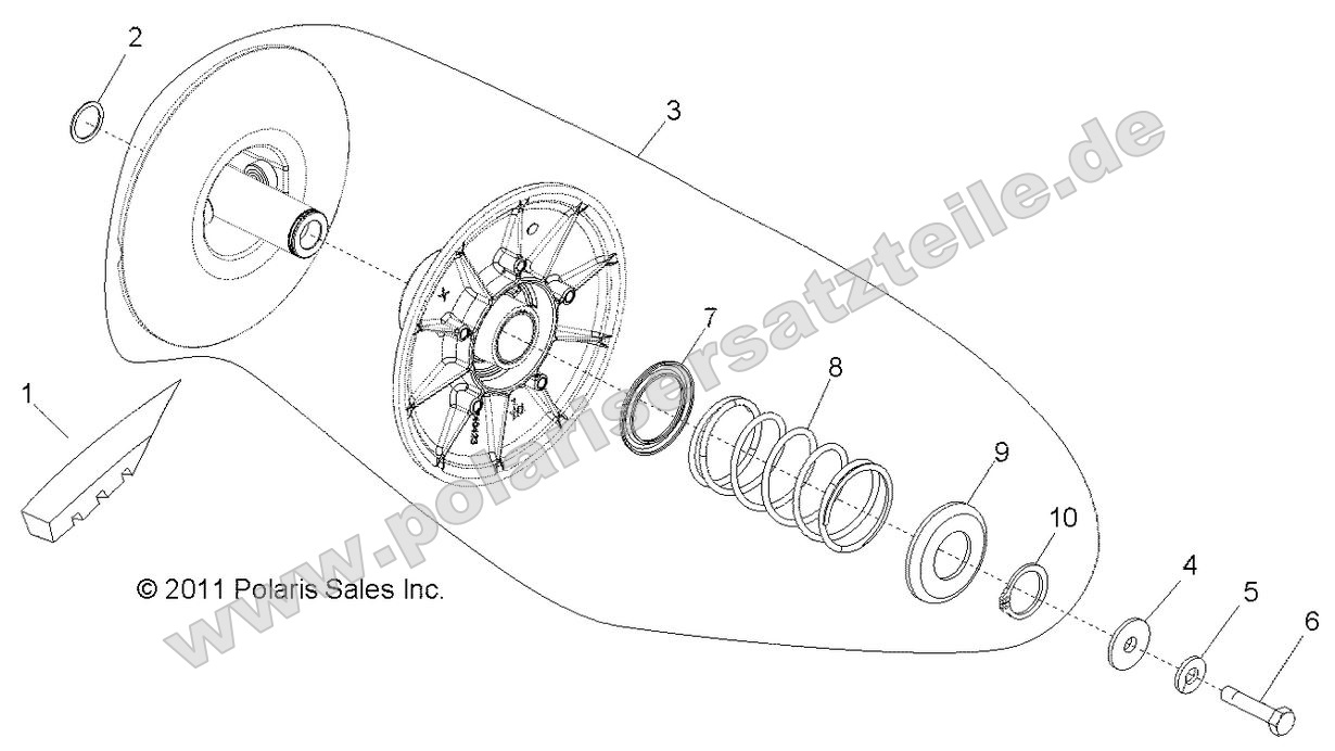 Drive Train, Secondary Clutch
