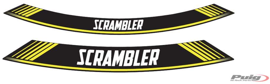 PUIG FELGENBÄNDER X8 SCRAMBLER F/GELB - 9134G