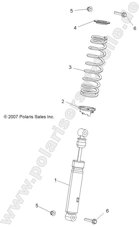 SUSPENSION, SHOCK, FRONT SUSPENSION, SHOCK, FRONT